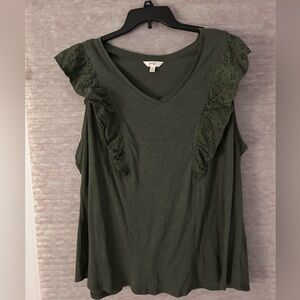 Terra & Sky Green Tunic Top